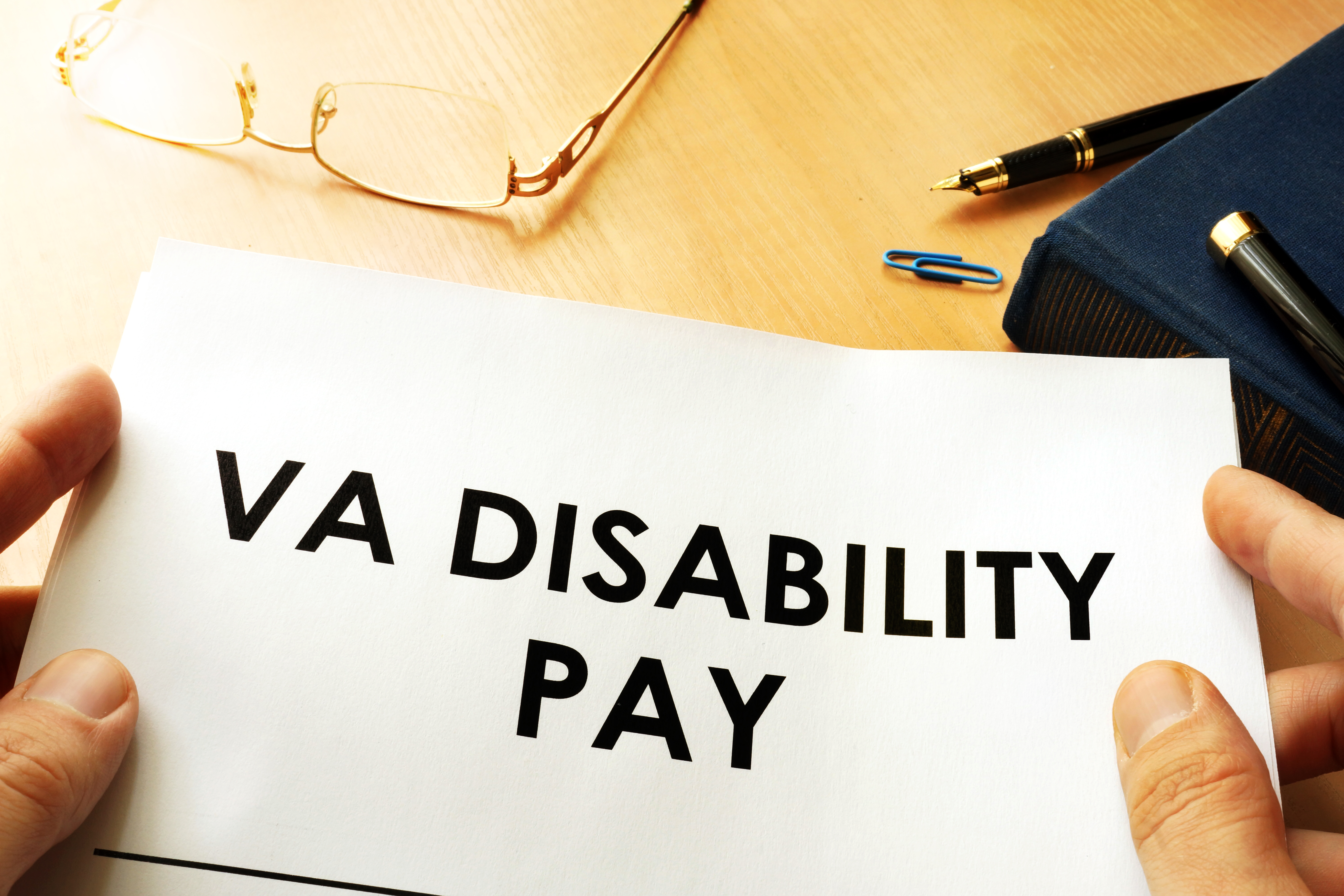 VA Disability Pay policy. Veterans Compensation Benefits concept. Thank-You-Veterans