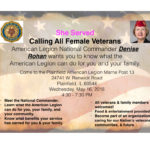 She Served - National Commander Visit @ Plainfield American Legion